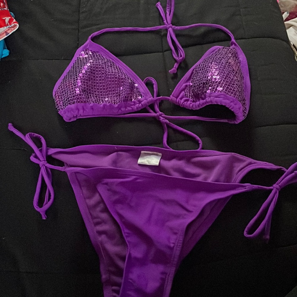 Purple bikini